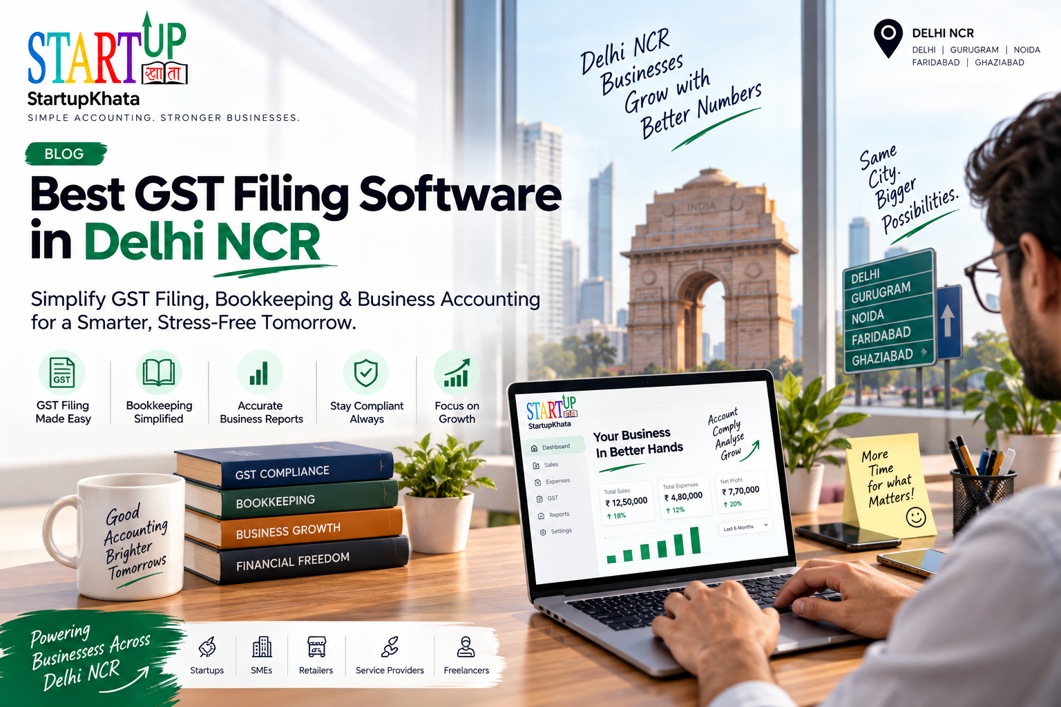 GST Filing & Bookkeeping Software in Delhi NCR | StartupKhata